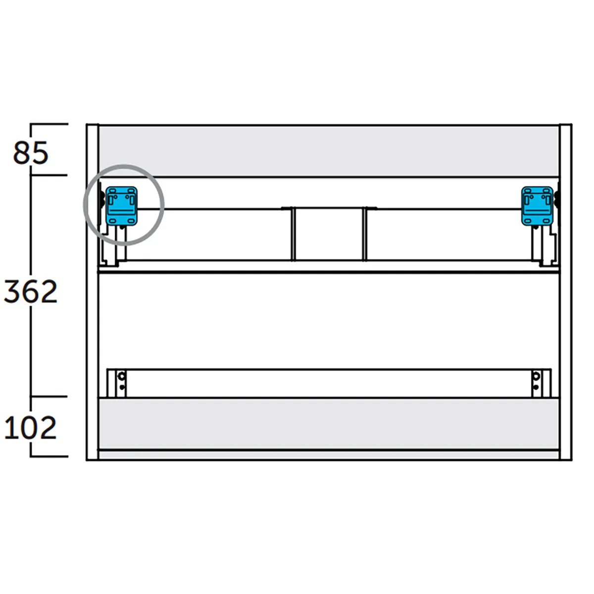 Kommode 60 cm Tenfors Sahara Sort Mat