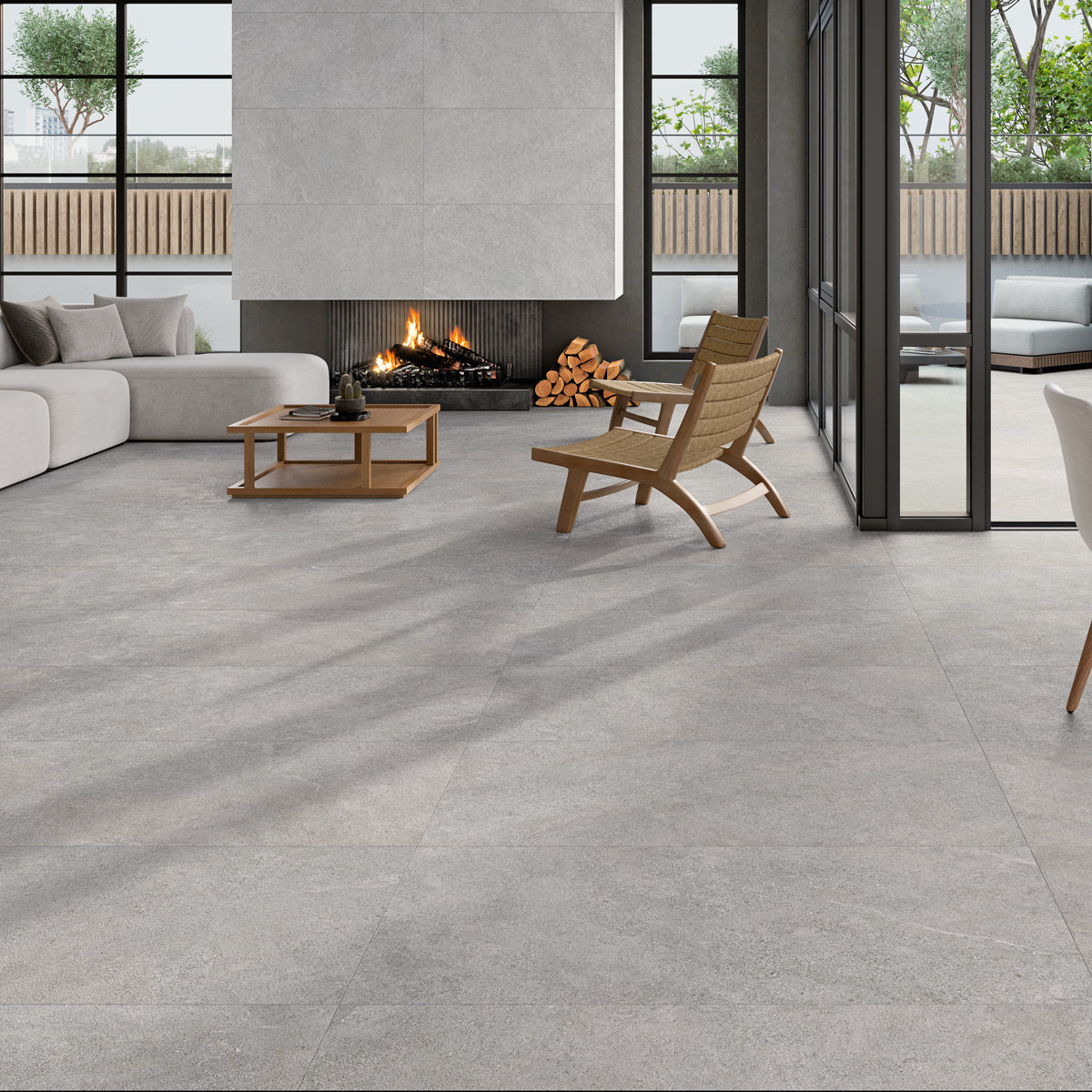 Klinker Arenite Kalksten Grey Matt 60x60