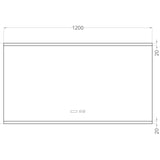 Badeværelsesspejl Dugfri LED med Bluetooth 120x65 cm Tenfors Spoty