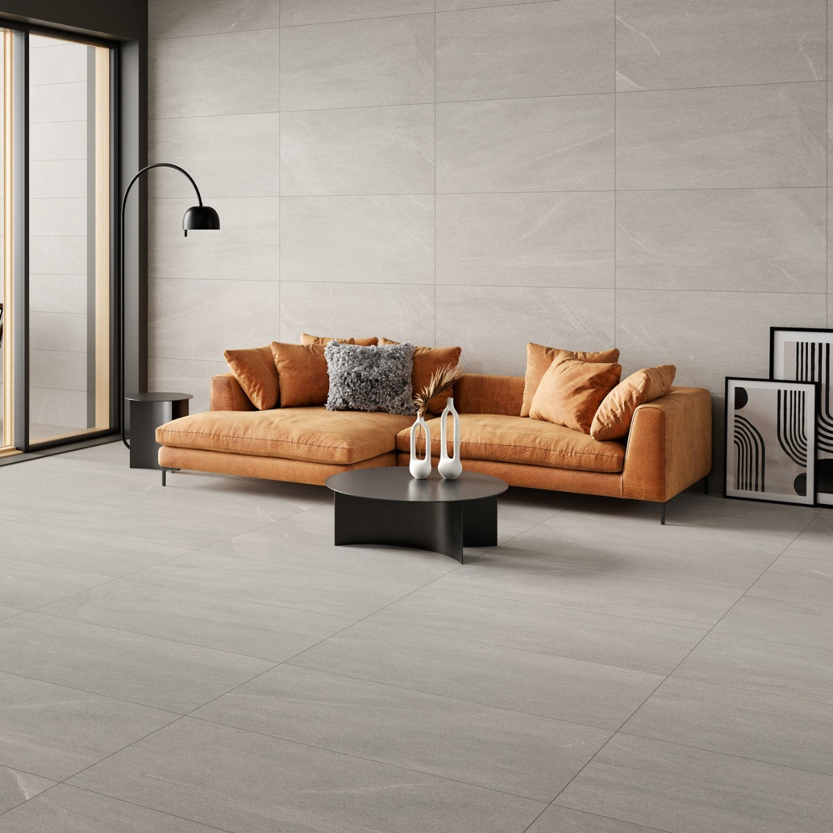 Klinker Bellevue Grey Marmor Mat 120x120