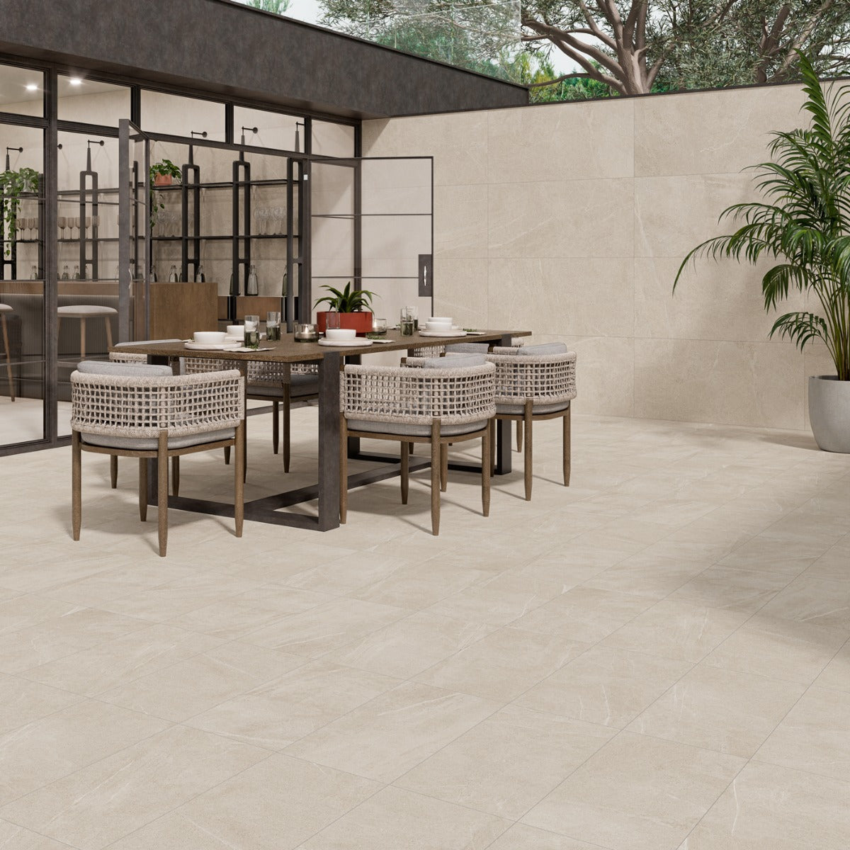 Klinker Bellevue Ivory Marmor Matt