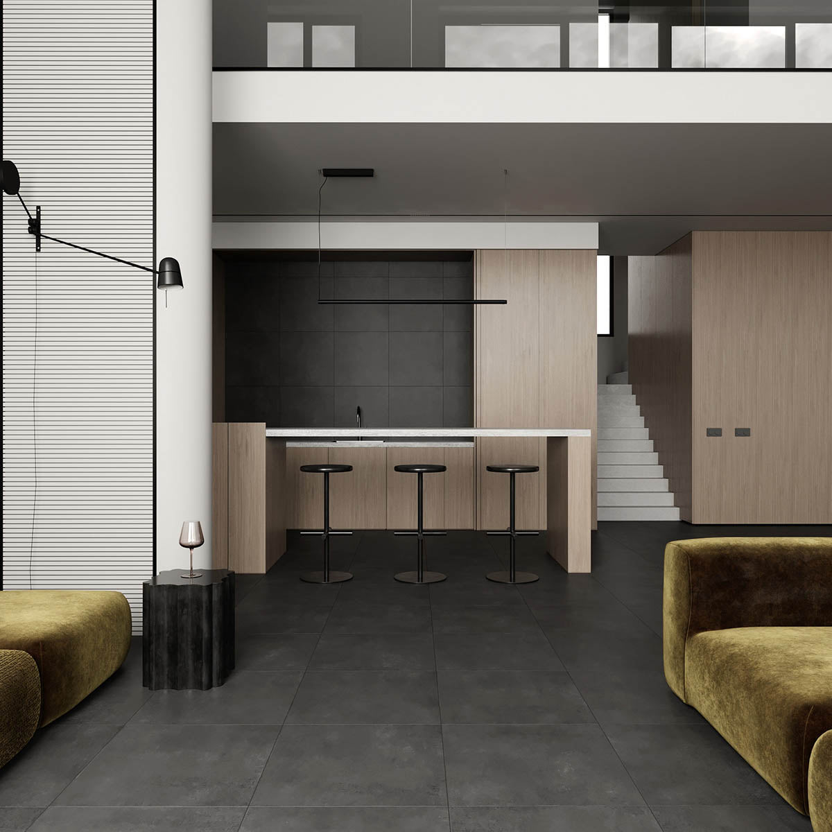 Klinker Concrete Graphite Matt 60x60