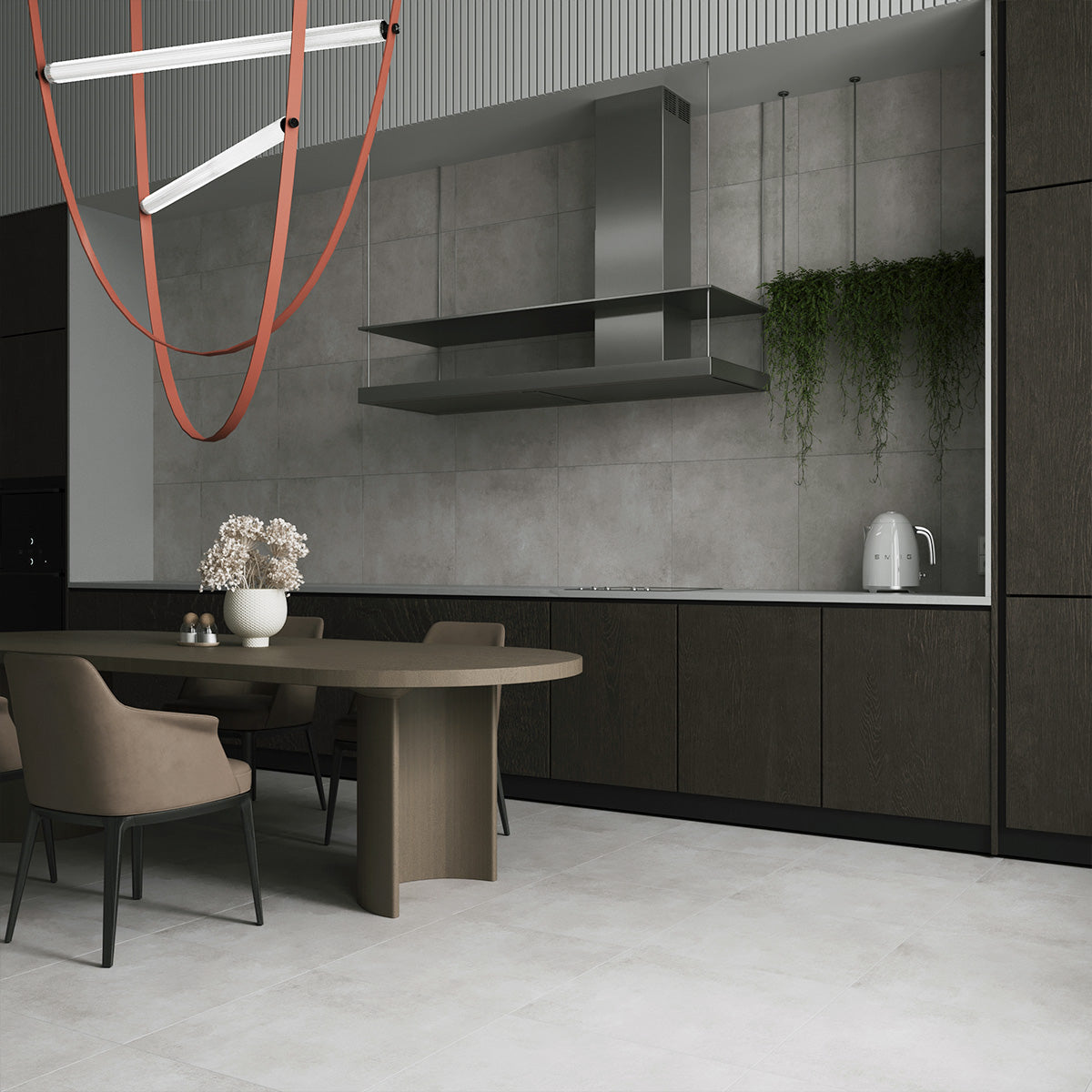 Klinker Concrete Light Grey Matt 60x60