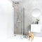 Swatch for Brusedør Hafa Igloo Pro Fold 80 Klart glas Aluminium 2-pak
