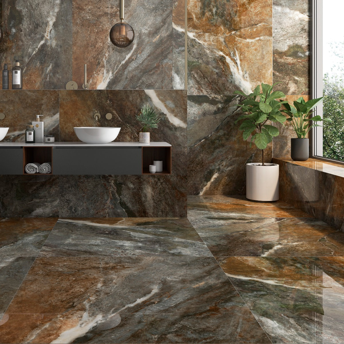 Klinker Amazona Coffee Marmor Blank