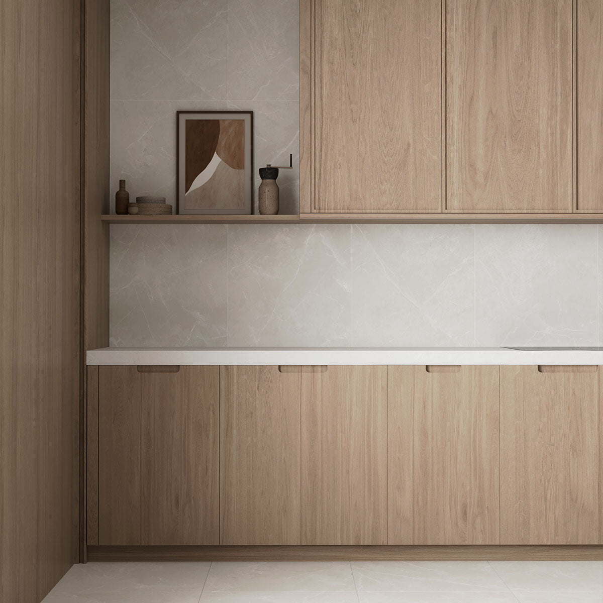 Klinker Pulpis Light Grey Marmor Mat 60x60