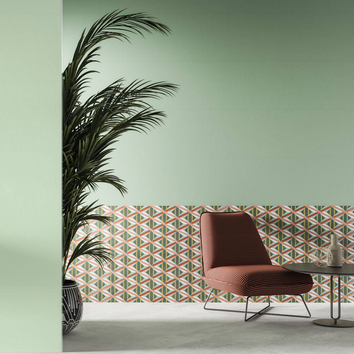 Vægflise Spring Wall Green Mat 45x120