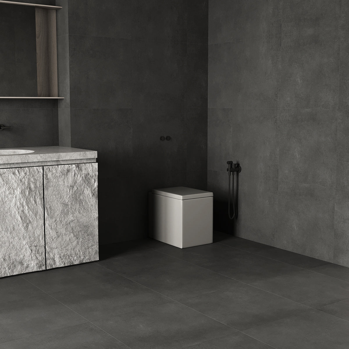 Klinker Concrete Graphite Matt 60x60