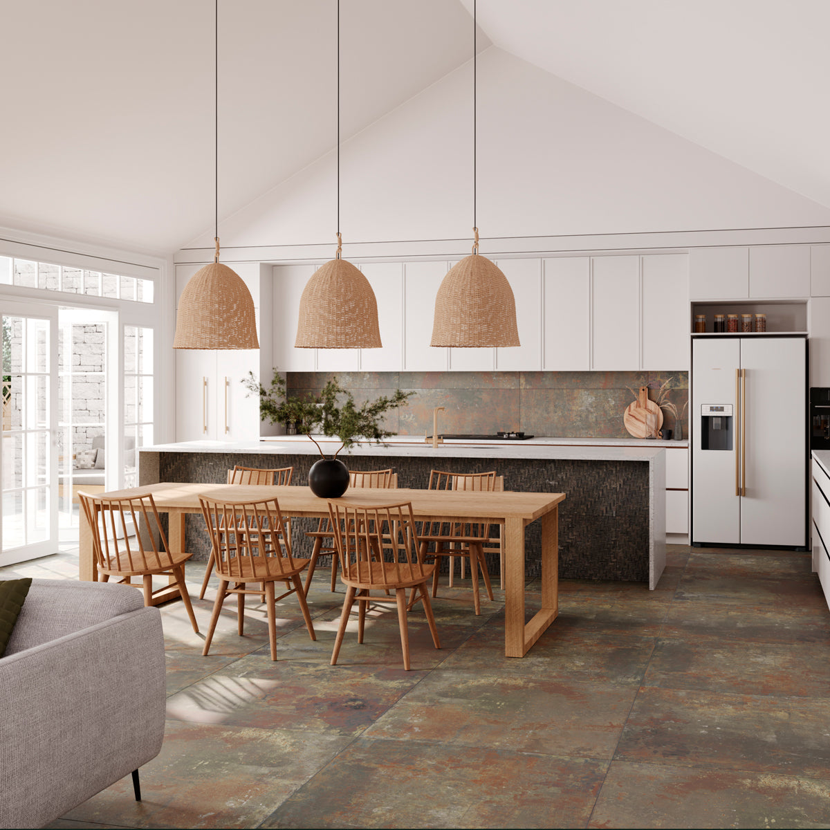 Klinker Harlem Green Matt 100x100
