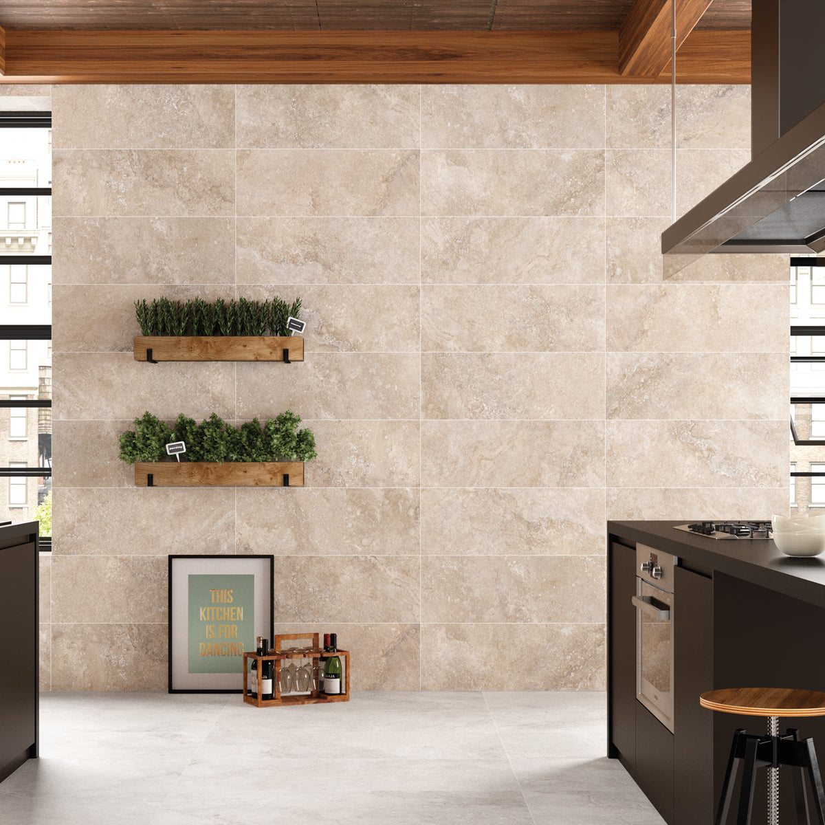 Klinker Rockstone Marmor Beige  Matt 100x100