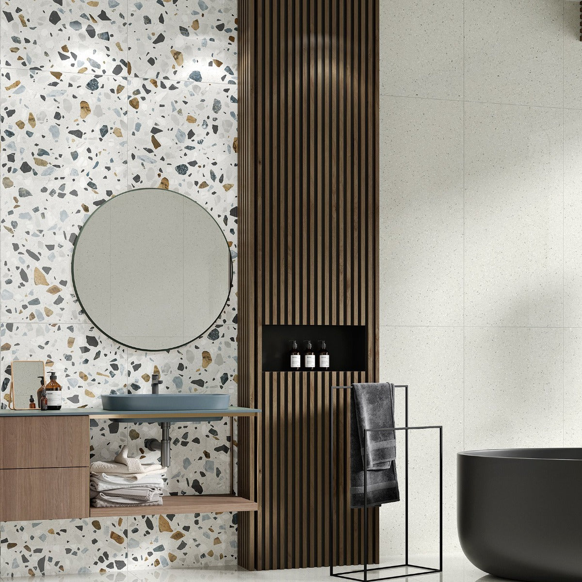 Klinker Terrazzo XL White Matt 60x60