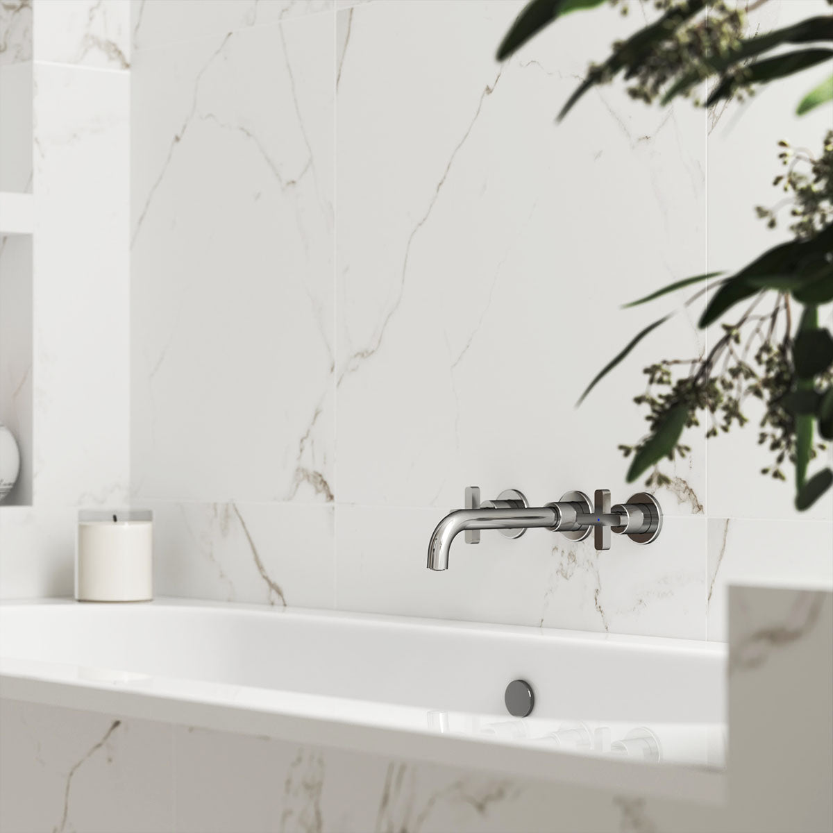 Klinker Carrara Marmor Mat 60x60