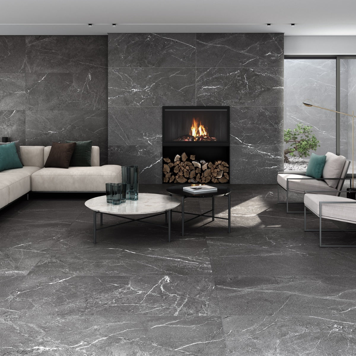 Klinker Malek Black Marmor Matt