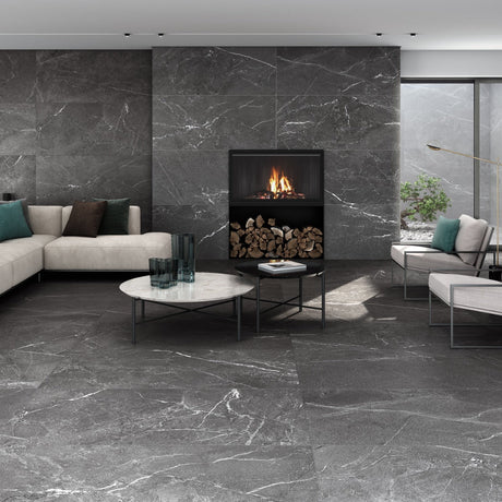 Klinker Malek Black Marmor Matt