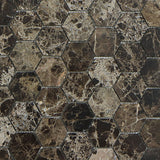 Mosaik Marmor Hexagon Emperador