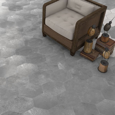 Klinker Hexagon Rift Cemento
