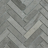 Mosaik Marmor Fishbone Stone Grey