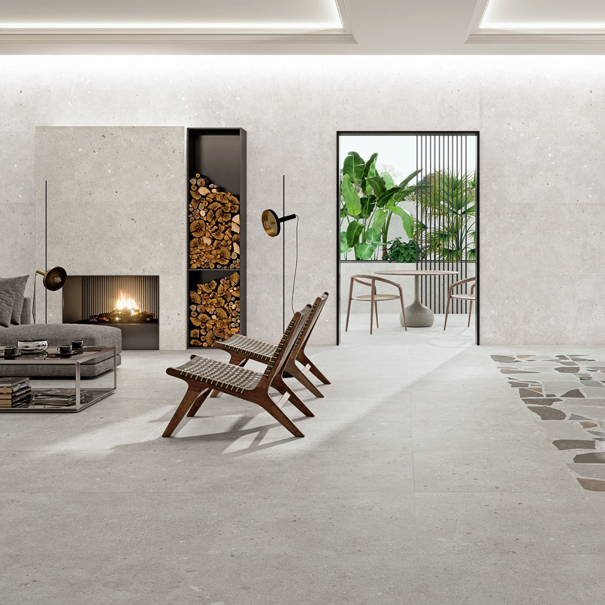 Klinker Glamstone White Mat 75x75