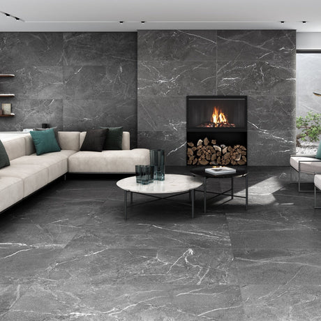 Klinker Malek Black Marmor Matt
