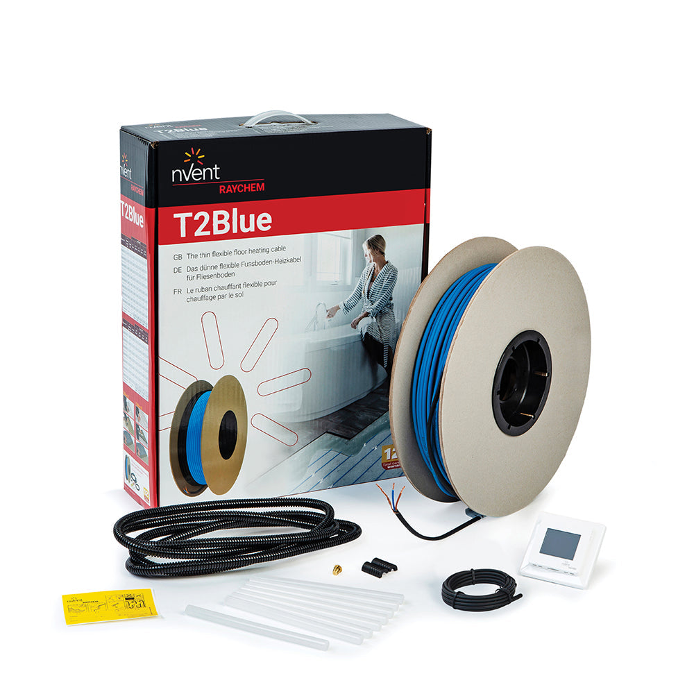 Gulvvarmepakke T2Blå-101m inkl. SENZ WIFI termostat (8,1-12,6 m²)
