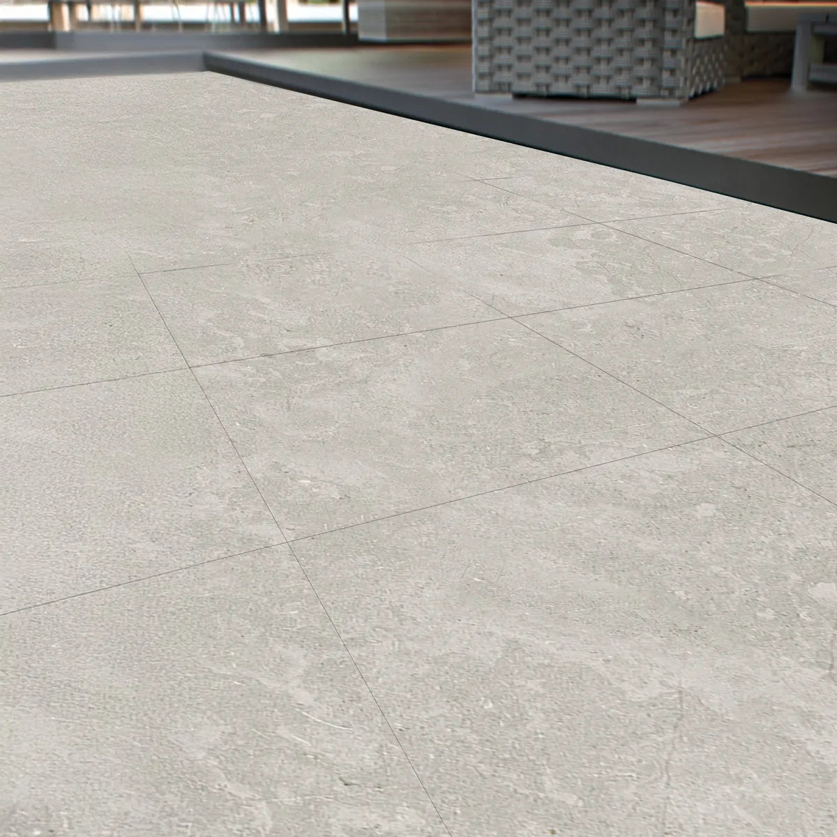 Terrasseflise Limerock Taupe 60x60